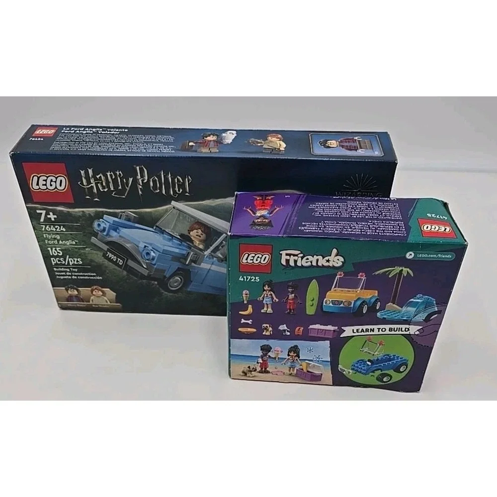 NEW LEGO Harry Potter 76424 Flying Ford Anglia‎ + LEGO Friends 41725 Beach Van